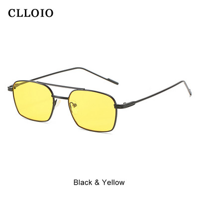 CLLOIO Nove vintage četvrtaste ženske sunčane naočale Luksuzni brend Dizajn Ženske sunčane naočale s gradijentnim ogledalom Metalni okvir Muške naočale UV400