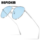HEPIDEM Pilotske sunčane naočale Ženske 2020. Novi luksuzni brend Dizajnerske sunčane naočale od metalne legure Muške s zrcalom Najlonske leće gm 5013