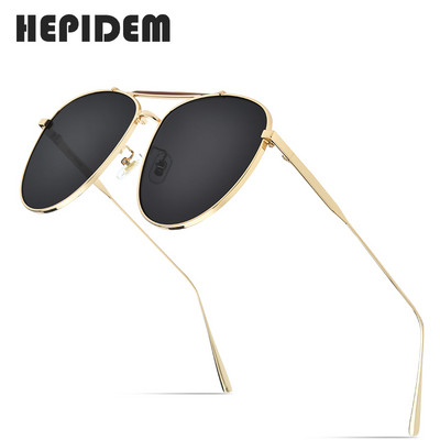 HEPIDEM Pilotske sunčane naočale Ženske 2020. Novi luksuzni brend Dizajnerske sunčane naočale od metalne legure Muške s zrcalom Najlonske leće gm 5013