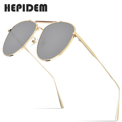 HEPIDEM Pilotske sunčane naočale Ženske 2020. Novi luksuzni brend Dizajnerske sunčane naočale od metalne legure Muške s zrcalom Najlonske leće gm 5013