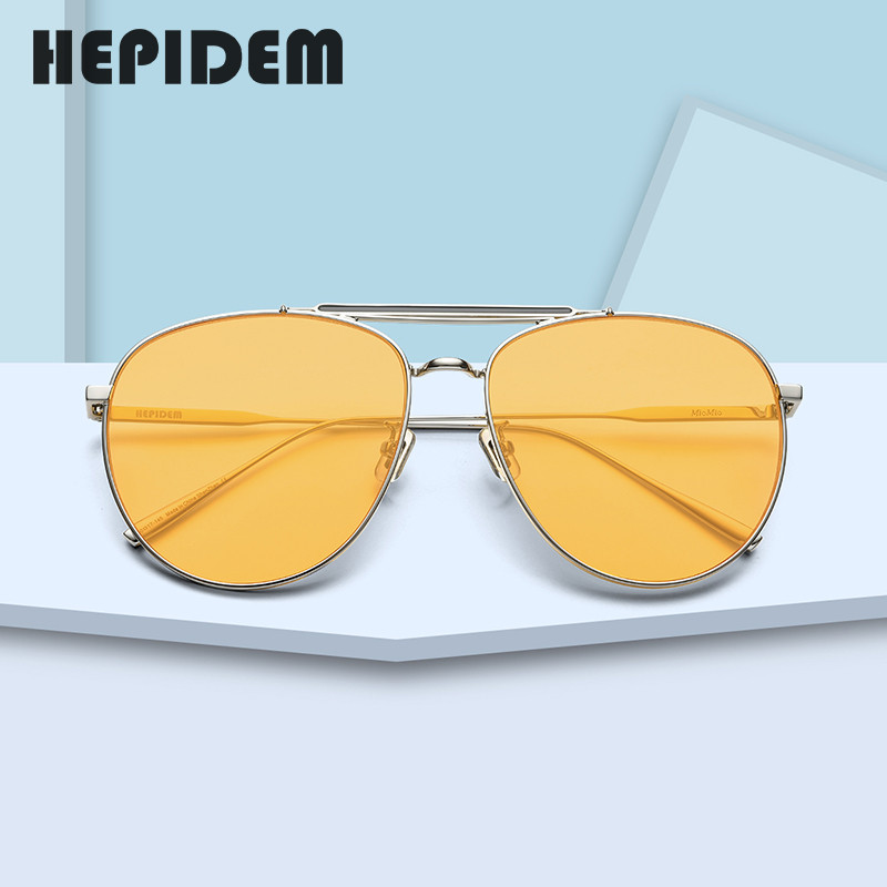 HEPIDEM Pilotske sunčane naočale Ženske 2020. Novi luksuzni brend Dizajnerske sunčane naočale od metalne legure Muške s zrcalom Najlonske leće gm 5013