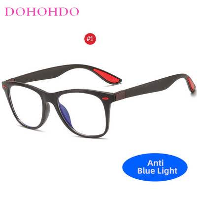 DOHOHDO Nove naočale protiv plave svjetlosti za žene i muškarce Naočale koje blokiraju zračenje plave svjetlosti Četvrtasti okvir za naočale Zaštita računala