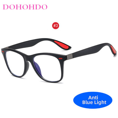 DOHOHDO Nove naočale protiv plave svjetlosti za žene i muškarce Naočale koje blokiraju zračenje plave svjetlosti Četvrtasti okvir za naočale Zaštita računala