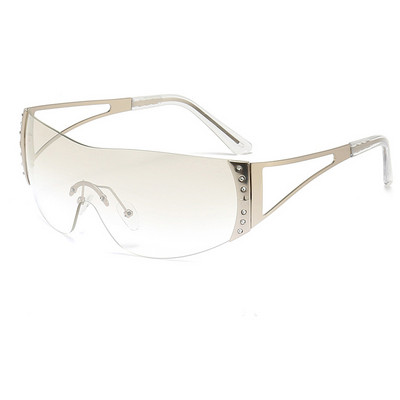 Nove Y2K sunčane naočale Ženske dizajnerske punk sunčane naočale za muškarce Zaštitne naočale Modne jednodijelne Lentes De Sol Mujer