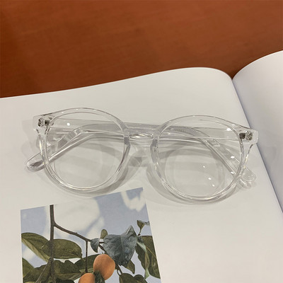 OVZA Retro okvir za naočale Ovalni ženski naočale s prozirnim staklima Muški dvobojni okvir S4089