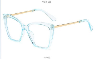 Ochelari anti-lumină albastră pentru femei, ochi de pisică, vintage, pentru computer, bărbați, ochelari de vedere, sticlă optică, cadru de sol, ochelari de jocuri