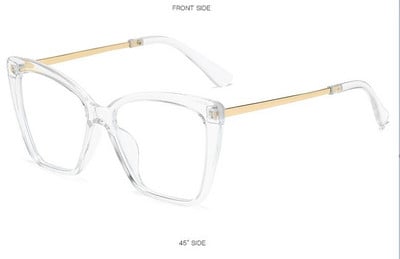 Ochelari anti-lumină albastră pentru femei, ochi de pisică, vintage, pentru computer, bărbați, ochelari de vedere, sticlă optică, cadru de sol, ochelari de jocuri