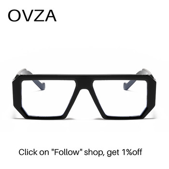 OVZA 2023 Нова мода Anti Blue Ray очила Мъжки ретро рамка за очила Женски компютърни очила Пънк стил S1181