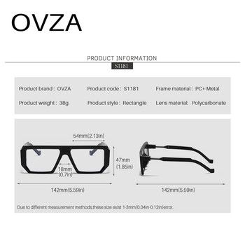 OVZA 2023 Нова мода Anti Blue Ray очила Мъжки ретро рамка за очила Женски компютърни очила Пънк стил S1181