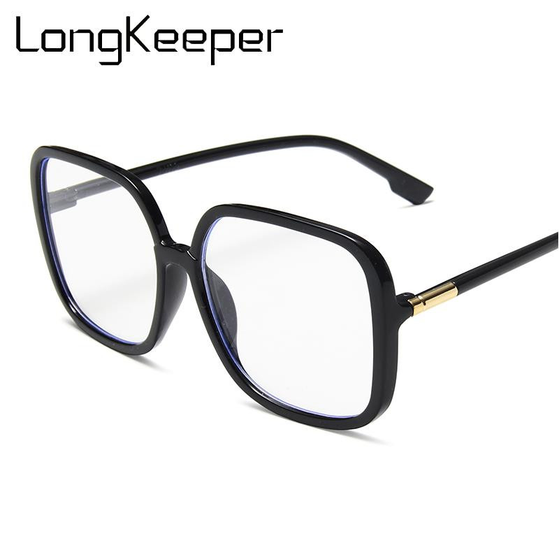 Modne naočale protiv plavog svjetla Ženske prevelike četvrtaste okvire za naočale Ženske retro crne velike naočale Računalne naočale