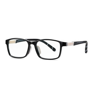 TWO Oclock Aukštos kokybės vaikams mėlyni šviesūs akiniai kvadratiniai silikoniniai nosies pagalvėlės optiniai akinių rėmeliai akiniai vaikams 0 dioptrijų akiniai