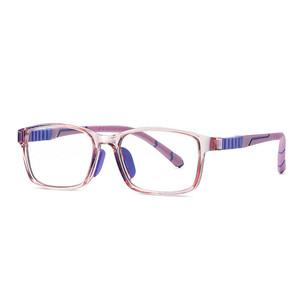 TWO Oclock Aukštos kokybės vaikams mėlyni šviesūs akiniai kvadratiniai silikoniniai nosies pagalvėlės optiniai akinių rėmeliai akiniai vaikams 0 dioptrijų akiniai