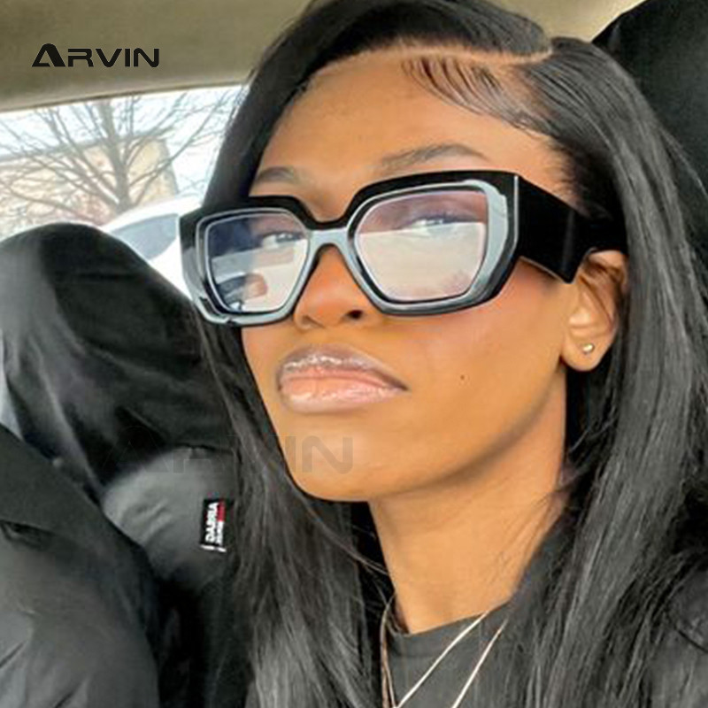 Modni šareni četvrtasti okviri za ženske naočale Novi brend crni anti-plavi okvir za računalne naočale ženske nijanse