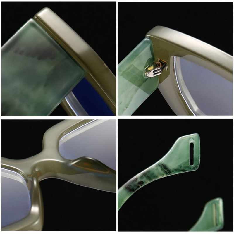 Modni šareni četvrtasti okviri za ženske naočale Novi brend crni anti-plavi okvir za računalne naočale ženske nijanse