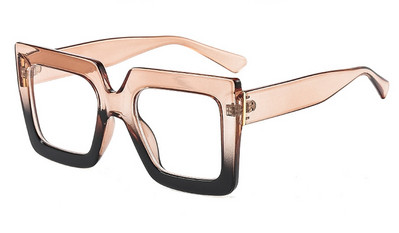 Kvadratiniai skaidrūs akinių rėmeliai Vintažiniai skaidrūs akiniai madingi stiliai Prekės ženklo dizaineris Dideli madingi akiniai kompiuteriui