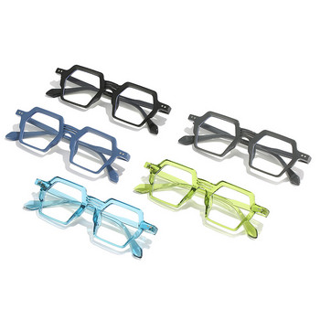 SHAUNA Анти-синя светлина Ретро нитове Шестоъгълни рамки за очила Оптични очила