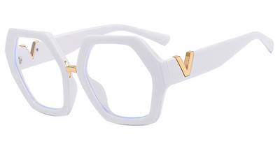 Kvadratinis anti mėlynas šviesus akinių rėmelis moterims Vintažiniai dideli juodi moteriški akinių rėmeliai madingi prekės ženklo skaidrūs akiniai