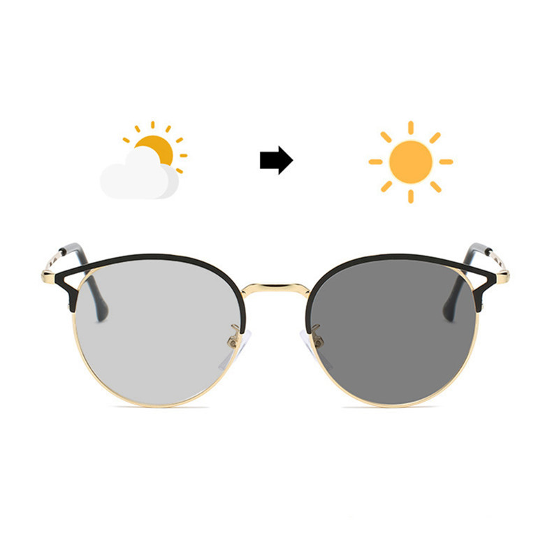 Nauji kačių fotochrominiai pilki ir anti mėlyni akiniai, moteriški akiniai nuo saulės vyriški mėlynus spindulius blokuojantys akiniai kompiuteriui A9029