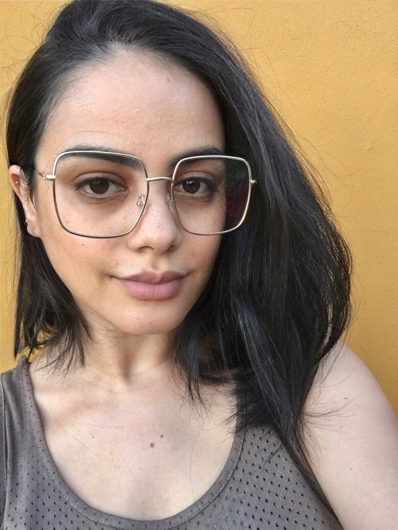 2021. Najnoviji četvrtasti okviri vintage Eeygalsses Ženske prevelike velike veličine Optički okviri Metalni okviri za naočale Prozirne leće Naočale