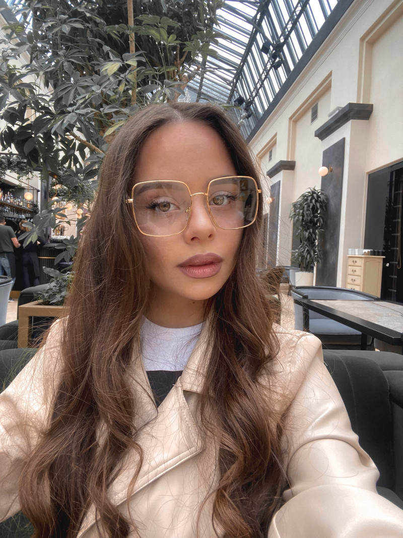 2021. Najnoviji četvrtasti okviri vintage Eeygalsses Ženske prevelike velike veličine Optički okviri Metalni okviri za naočale Prozirne leće Naočale