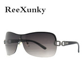 ReeXunky sunčane naočale bez okvira Ženske modne luksuzne 2021. vintage prevelike jednodijelne naočale Muški retro vizir UV400 zonnebril dames