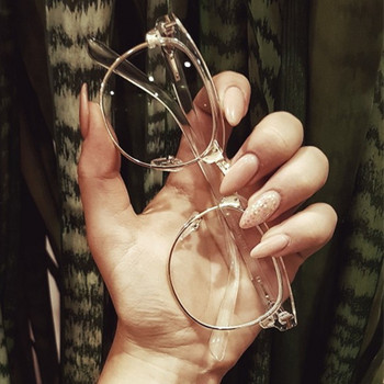 2023 Половина метална дамска рамка за очила Мъжка рамка за очила Vintage SquareClear Glasses Optical Spectacle Frame очила