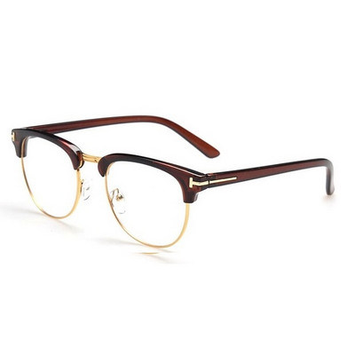 2023 Polumetalni ženski okviri za naočale Muški okviri za naočale Vintage SquareClear Glasses Optical Spectacle Frame naočale
