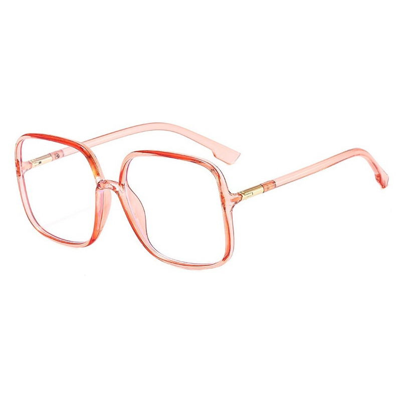 Uue moe vintage läbipaistvad ruudukujulised prillid, naiste bränd Disainer Värsked suured läbipaistvad prillid Naiste optilised prillid