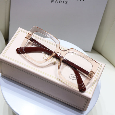 Modne četvrtaste naočale Ženske retro Anti-blue Light Računalne naočale Prozirne prozirne leće Vintage Brand Dizajnerske naočale