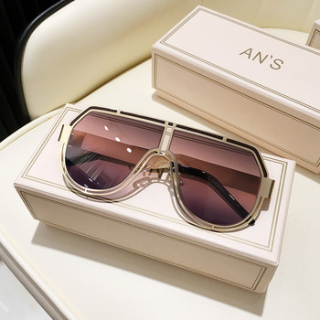 MS New Rimless ανδρικά γυαλιά ηλίου μόδας Unisex απομίμηση στρας Gradient Color UV400 Γυναικεία γυαλιά ηλίου