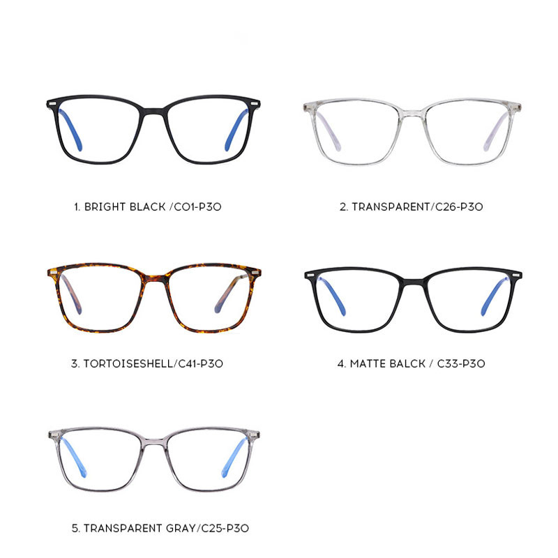 Muške naočale protiv plave zrake, prilagođene optičke naočale za kratkovidnost, hipermetropiju, dioptrijske naočale s pravokutnim okvirom od legure