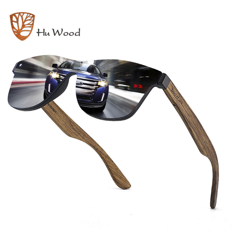 Sunčane naočale marke HU WOOD u vintage stilu, muške, ravne leće, kvadratni okvir, ženske sunčane naočale, modne Oculos Gafas GG 8021-1