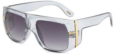 Vintage prevelike četvrtaste sunčane naočale muške dizajnerske crne nijanse s T slovom plastični debeli okvir velike naočale Gafas de Sol UV400 muške