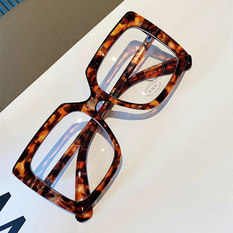 Prozirne četvrtaste naočale Ženske modne velike prozirne okvire za optičke naočale Ženske vintage naočale protiv plave svjetlosti