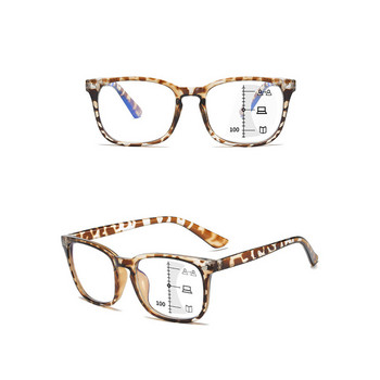 Прогресивни мултифокални очила за четене за мъже, блокиращи синя светлина, интелигентно увеличение, бифокални очила за пресбиопия, оптични очила, жени