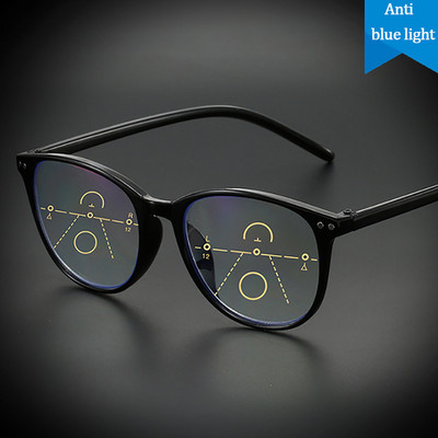 Προοδευτικά πολυεστιακά γυαλιά ανάγνωσης για άνδρες που μπλοκάρουν μπλε φως Smart Zoom Διεστιακά Γυαλιά Πρεσβυωπίας Οπτικά Γυαλιά Γυναικεία