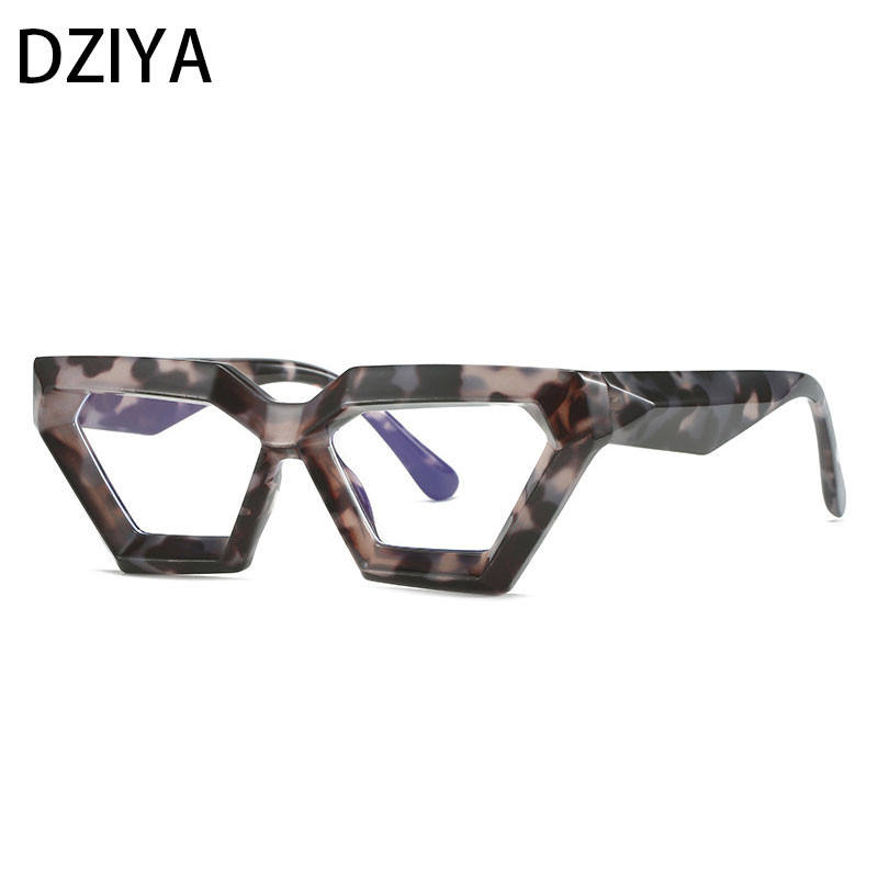 Didelio rėmelio akiniai moterims Vyriški akiniai leopardiniai akiniai moteriški optiniai akiniai katės akių receptiniai akinių rėmeliai 60451