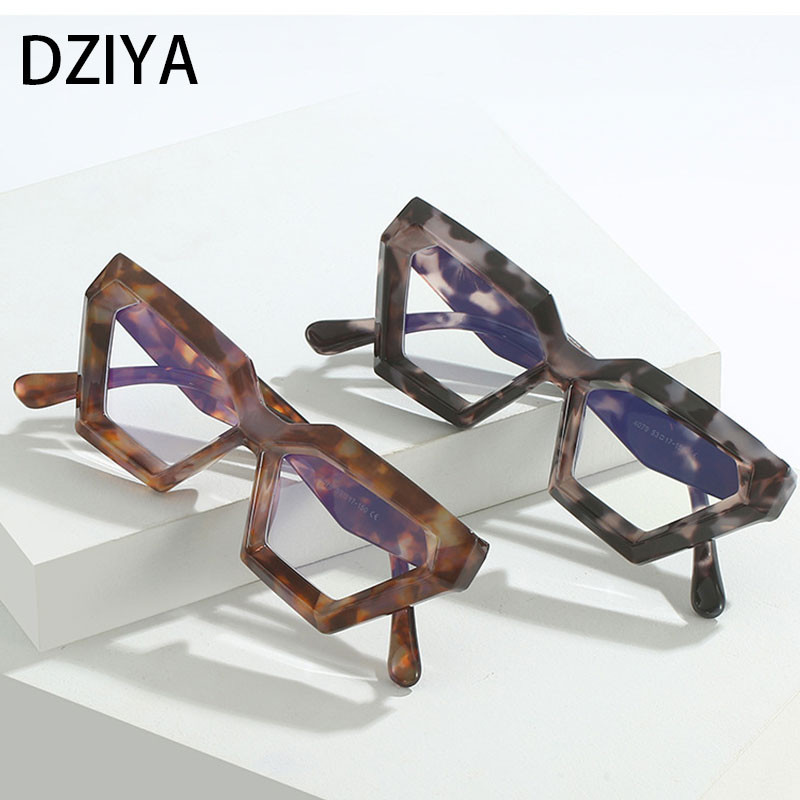 Didelio rėmelio akiniai moterims Vyriški akiniai leopardiniai akiniai moteriški optiniai akiniai katės akių receptiniai akinių rėmeliai 60451