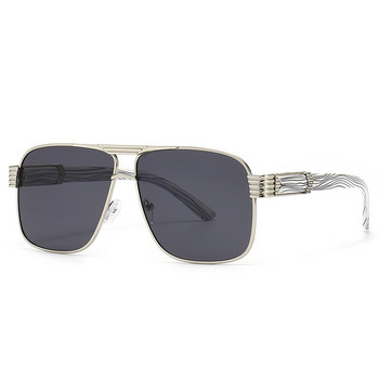 Винтидж луксозни мъжки модни слънчеви очила Стилни външни мъжки очила за шофиране Квадратни дървени райета Абажури UV400