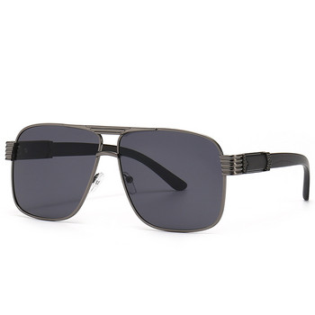 Винтидж луксозни мъжки модни слънчеви очила Стилни външни мъжки очила за шофиране Квадратни дървени райета Абажури UV400