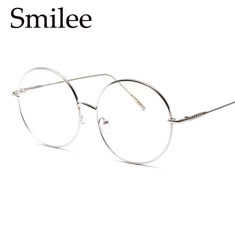 Prevelike okrugle naočale Žene Muškarci Metalne naočale velikog velikog kruga Optički okvir Okrugli okvir naočala Modne naočale Naočale