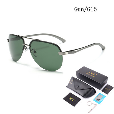 2020 DPZ aluminijske i magnezij polarizirane sunčane naočale bez okvira Luksuzne marke zrakoplovne sunčane naočale za muškarce/žene UV400