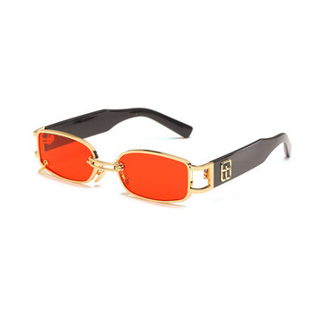 Naujausi hiphopo dizainerio akiniai nuo saulės vyrams ir moterims Repo mados kvadratiniai auksiniai metaliniai rėmeliai prabangūs moterų hiphop akiniai