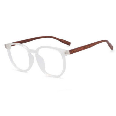 53976 Голяма рамка Котешко око Anti Blue Light Wood Grain Крака Очила TR90 Frame Vintage дамски мъжки очила за работа с компютър