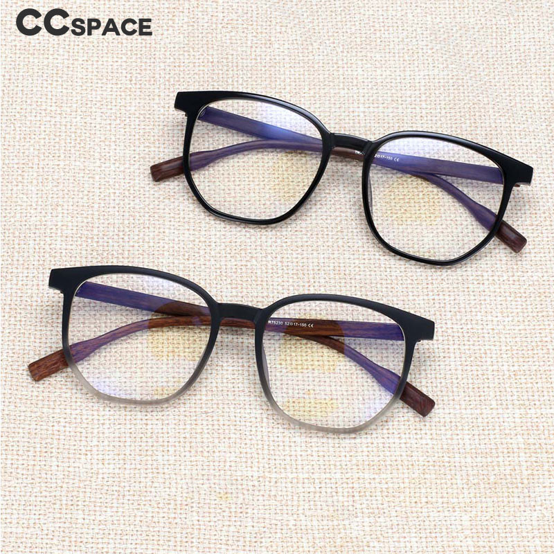 53976 Big Frame Cat Eye Anti Blue Light Wood Grain Legs Naočale TR90 Frame Vintage Ženske Muške Radne naočale za računalo