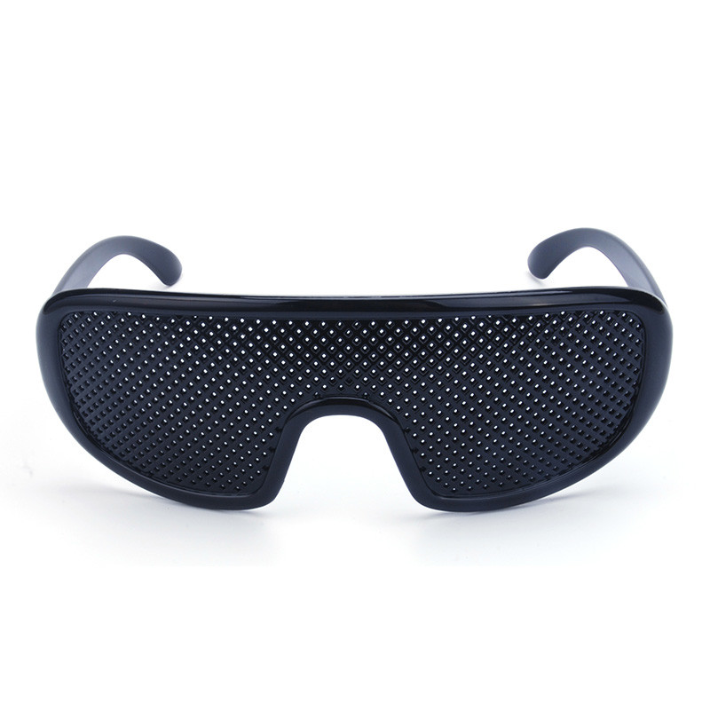 Vazrobe Pinhole Glasses Black Anti Fatigue Hallow Слънчеви очила Small Hole Anti Miopia Eyewear Висококачествена пластмаса