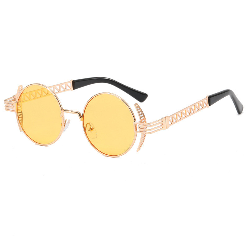 Vintage okrugle steampunk za muškarce i žene, moderne dizajnerske punk modne naočale s jedinstvenim okvirima