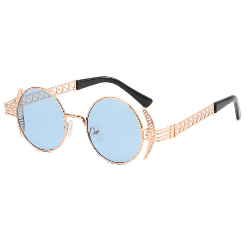 Vintage okrugle steampunk za muškarce i žene, moderne dizajnerske punk modne naočale s jedinstvenim okvirima