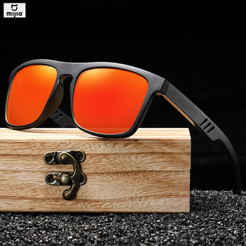 Mijia Polarized γυαλιά ηλίου 100% φυσικό ξύλο γυαλιά ηλίου Σκελετός Bamboo Μαύρα γυαλιά ηλίου Ανδρικά πολυτελή Vintage γυαλιά ηλίου UV400