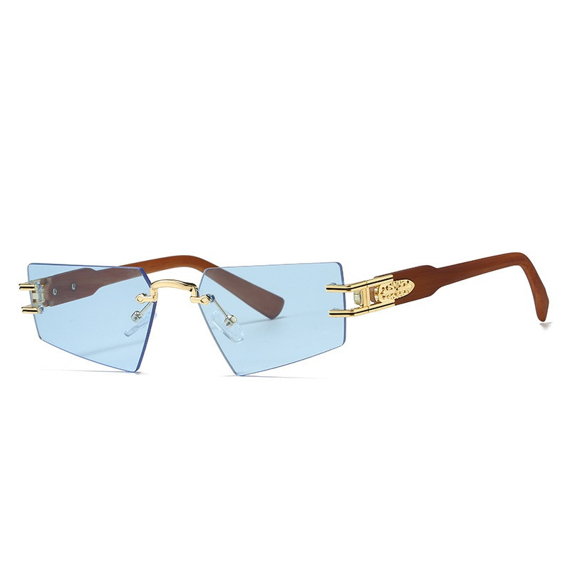 Ochelari de soare eleganti de marca de moda pentru barbati si femei Ochelari neregulati fara rame Nuante de lux unisex UV400